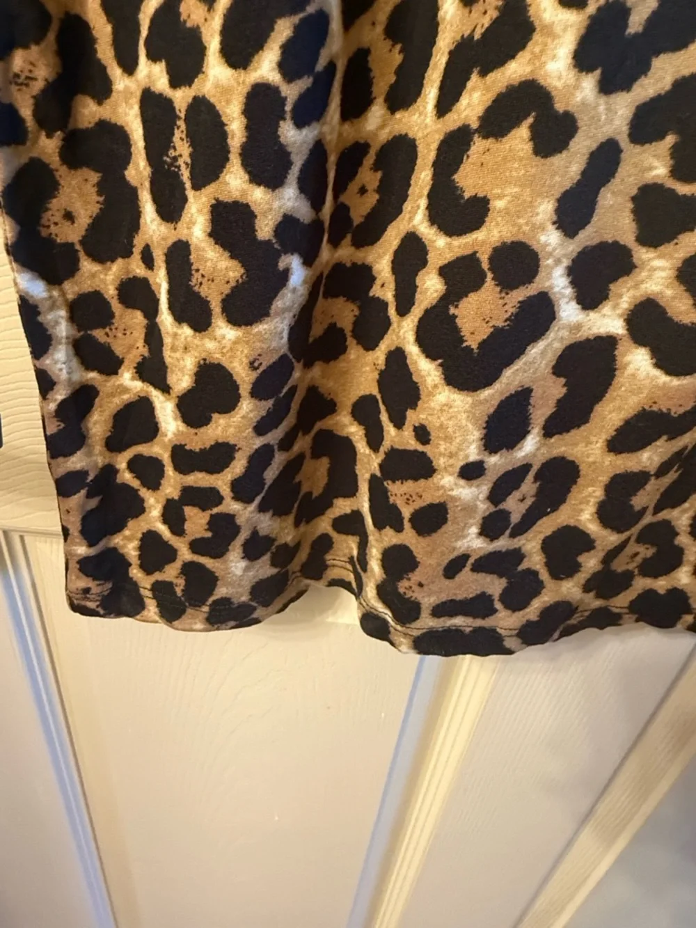 Absolutely ❤️ It !! Leopard Print Shift Stretchy Classic Comfort Dress 2XL NWT - Picture 7 of 10